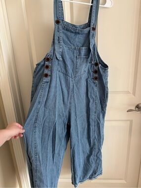 Women's Denim Overalls - Blue